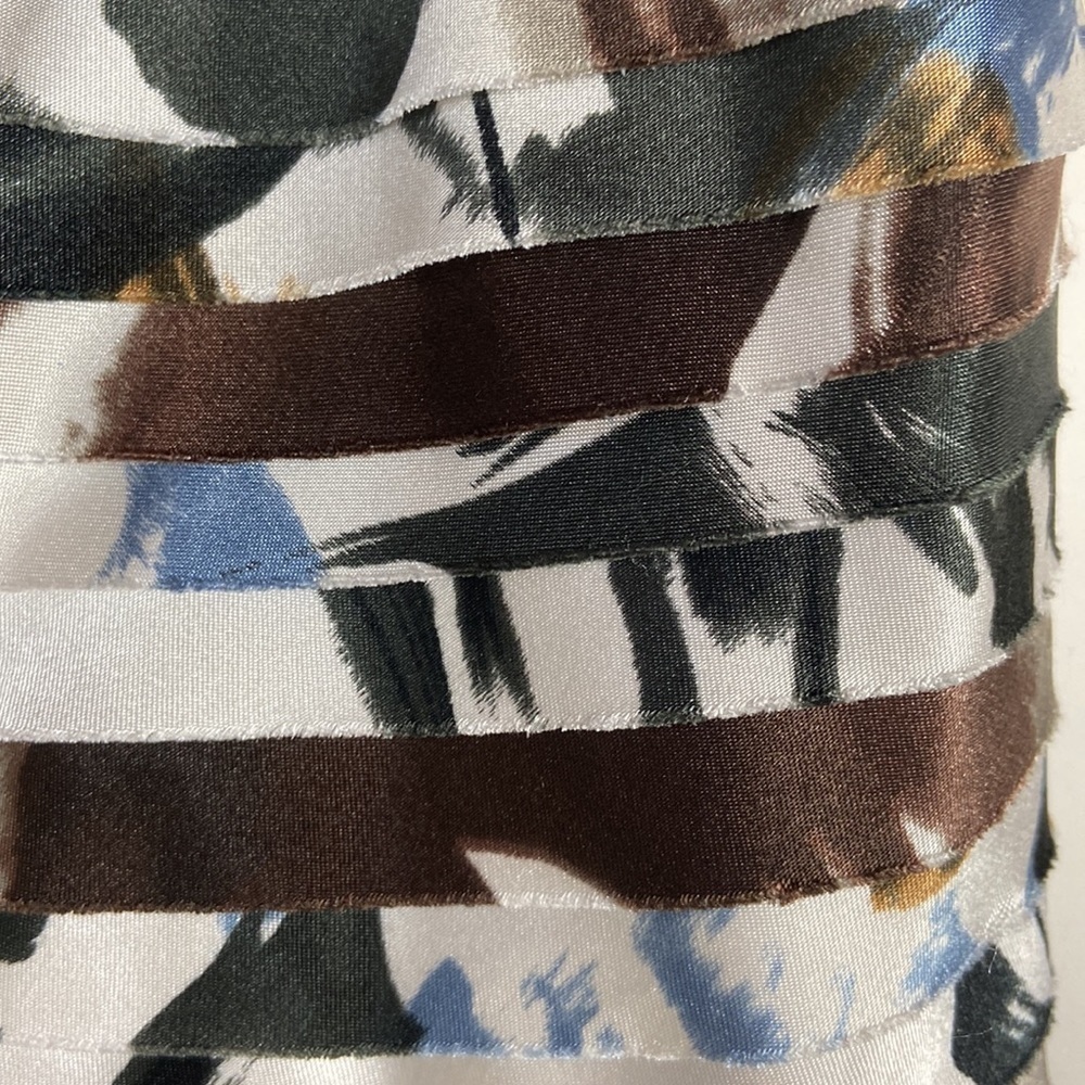 Js Collections Tiered Bandage Abstract Print Crep… - image 8